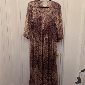 Johnny Was Bohemian Paisley Maxi Dress